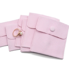 Microfiber Fabric Drawstring Gift Bags Envelope Suede Charms Packing